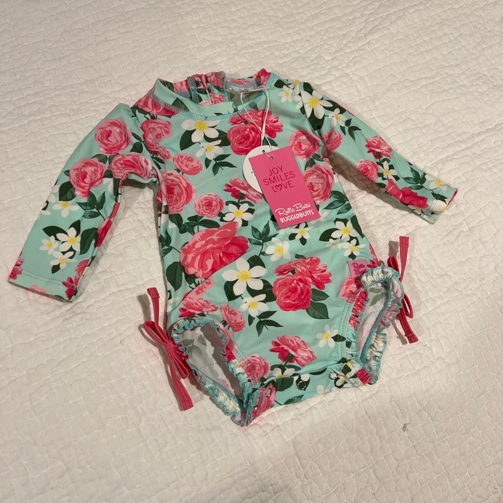 Ruffle butts swimsuit 6-12 mos